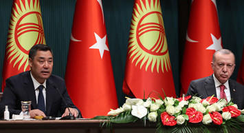 Cumhurbaşkanı Recep Tayyip Erdoğan, Kırgız Cumhuriyeti Cumhurbaşkanı Sadır Caparov İle Basın Toplantısı Gerçekleştirdi