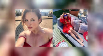 Deniz Seki kırmızı mayosu ile tatil sezonunu açtı. Cesur pozu ile 'akşam güneşi kime vuruyordu' paylaşımı