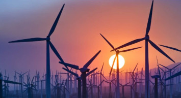 Doğal gaz deposu inşaatının elektriği rüzgardan elde ediliyor!