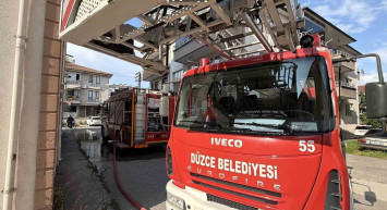 Düzce'de Yangın Paniği: İtfaiye Hızla Müdahale Etti