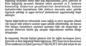 Elazığ'da Özel Hastaneye 47 Milyon Lira Ceza