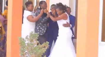 En mutlu günlerinde gelinden damada yumruk