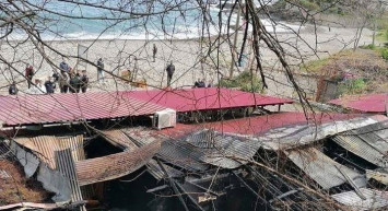 Giresun’da Bir Plajda Yangın Gerçekleşti