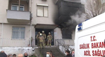 Güngören’de Yangın Çıkan Evde Akli Dengesi Bozuk Şahıs Mahsur Kaldı