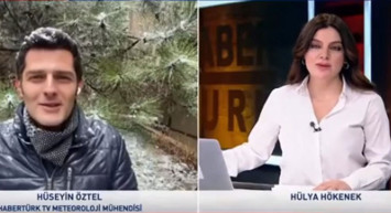 HaberTürk canlı yayınında spiker ve muhabir birbirine iltifat yağdırdı