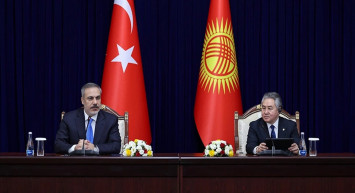 Hakan Fidan Kırgızistan ile ortak basın toplantısı düzenledi