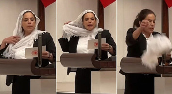 HDP'li Remziye Tosun’dan Mecliste büyük saygısızlık