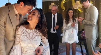 Hercai dizisi ile ünlenen Ebru Şahin doğum gününde Cedi Osman’la nişanlandı