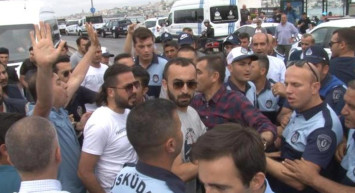 İBB ve Üsküdar Belediyesi otoparkı paylaşamadı! Zabıtalar arsında arbede yaşandı!