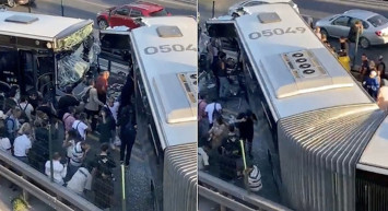 İstanbul Avcılar'da metrobüs kazası: 4 yolcu yaralandı!