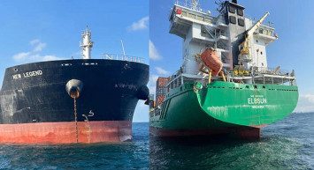 İstanbul Boğazı felaketin eşiğinden döndü 2 gemi çarpıştı!