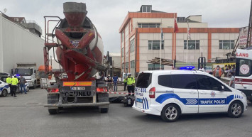 İstanbul’da Beton Mikseri Altında Kalan Motosiklet Sürücüsü Öldü