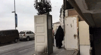 İstanbul'da İnşaat Hazırlığı Yapılan Binanın Önündeki Ağaca Kapılı Koruma