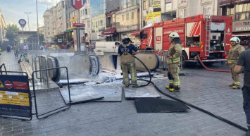 İstanbul’da metro istasyonunda korkutan yangın: Yürüyen merdivenlerden duman yükseldi