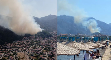 Marmaris'te korkutan yangın! Ekipler seferber oldu!