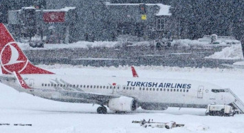 Olumsuz hava şartları nedeniyle THY 238 uçak seferini iptal etti