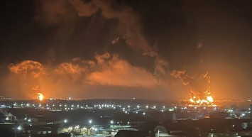 Rusya güne peş peşe patlamayla uyandı! Akaryakıt deposu ile askeri tesis alevlere teslim oldu