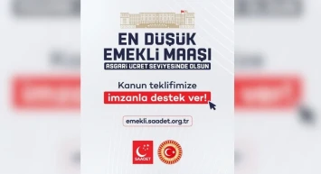 Saadet Partisi’nden Emekliler İçin Önemli Hamle: Asgari Ücret Düzeyinde Maaş Teklifi
