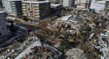 Şehir tamamen enkaz oldu: Felaketin boyutu dronla görüntülendi