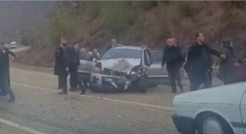 Şehit konvoyunda kaza