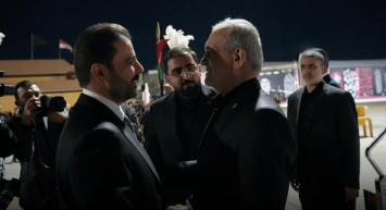 Şehit lider Hamaney'in cenazesi öncesi: Irak Başbakanı Zeydi ile İran Cumhurbaşkanı Pezeşkiyan bir araya geldi