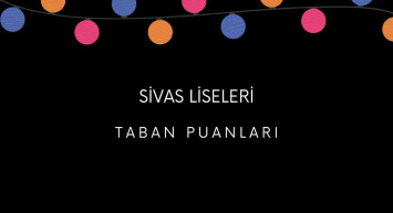 Sivas liseleri MEB 2022 taban puanları, yüzdelik dilimleri - Sivas LGS - MEB 2022 Lise taban puanları