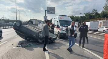 Son dakika: Avcılar’da korkutan kaza, E-5 karayolu trafiğe kapatıldı