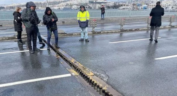 Son dakika: Unkapanı köprüsü bağlantı noktalarında bir ayrılma daha meydana geldi