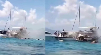 Tur teknesinde korkutan yangın: Dehşet dolu anlar yaşandı