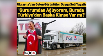 Ukrayna'da yürekleri sızlatan görüntü: Türk bayrağına sarılıp ağladı!