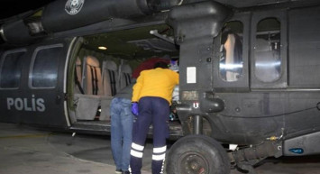 Van’da polis helikopteri yeni doğan bebek için havalandı! Hayati tehlikesi bulunan bebek hastaneye ulaştırıldı