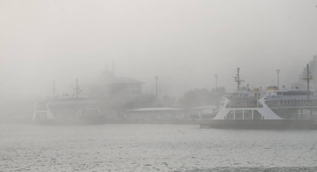 Vapur seferlerine sis engeli: Çok sayıda sefer iptal edildi