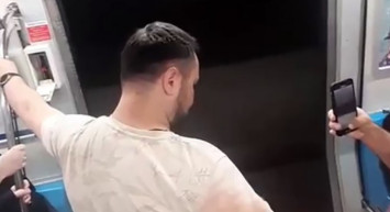 Yenikapı metrosunda tehlikeli yolculuk! Ölümle burun buruna