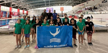 Aliağalı yüzücüler, Samsun'da önemli başarı elde etti
