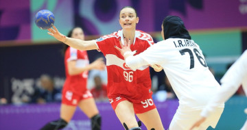 A Milli Kadın Hentbol Takımı, 6. İslami Dayanışma Oyunları'na İyi Başladı