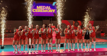Kadın Milli Voleybol Takımı Tarihi Zaferini Kutladı