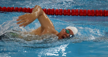 Kırklareli'de Uluslararası Masterlar Kısa Kulvar Yüzme Şampiyonası Devam Ediyor