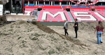 Samsun 19 Mayıs stadyumu’nun zemini yeni sezona hazırlanıyor