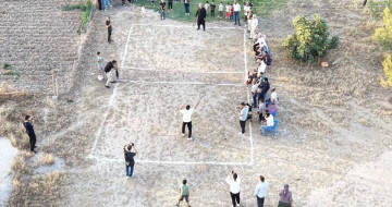 Şanlıurfa’da köylüler tenis oynamaya başladı