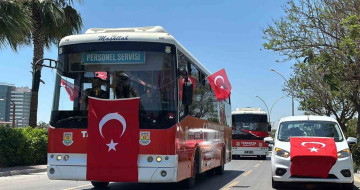 Tarsus'ta milli heyecan caddelere taştı