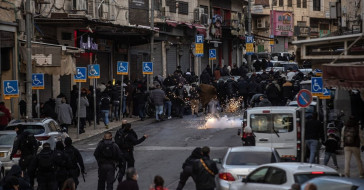 Filistinlilerin Mescid-i Aksa'da Bayram Namazı Protestosu