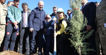 İçişleri Bakanı Süleyman Soylu, Şırnak'ta Fidan Dikti!