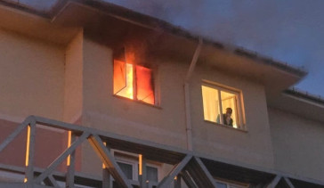 Edirne'de Apartman Yangını Panik Yarattı