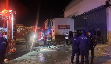 Kayseri'de Et İşleme Tesisinde Yangın Çıktı