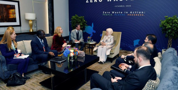 Emine Erdoğan ile UNECE İcra Sekreteri Tatiana Molcean Arasında Sürdürülebilirlik Görüşmesi