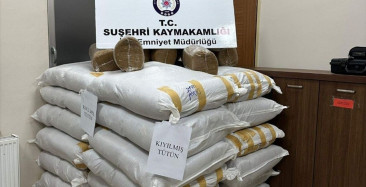Sivas'ta 900 Kilogram Kaçak Tütün Operasyonu