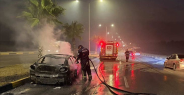 Adana'da Otomobil Yangını Kontrol Altına Alındı