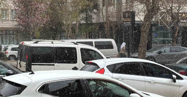 Aksaray'da Nisan Ayında Beklenmedik Kar Yağışı