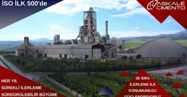 Aşkale çimento İSO 500 sıralamasında 36 basamak yukarı çıktı