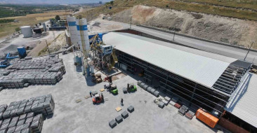 Battalgazi Belediyesi kilit taşı ve bordür üretim tesisini açtı